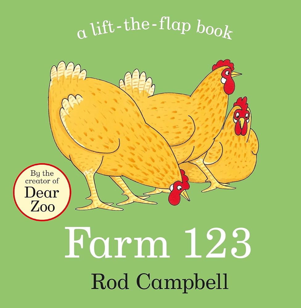 Farm 123: A lift-the-flap book cover image