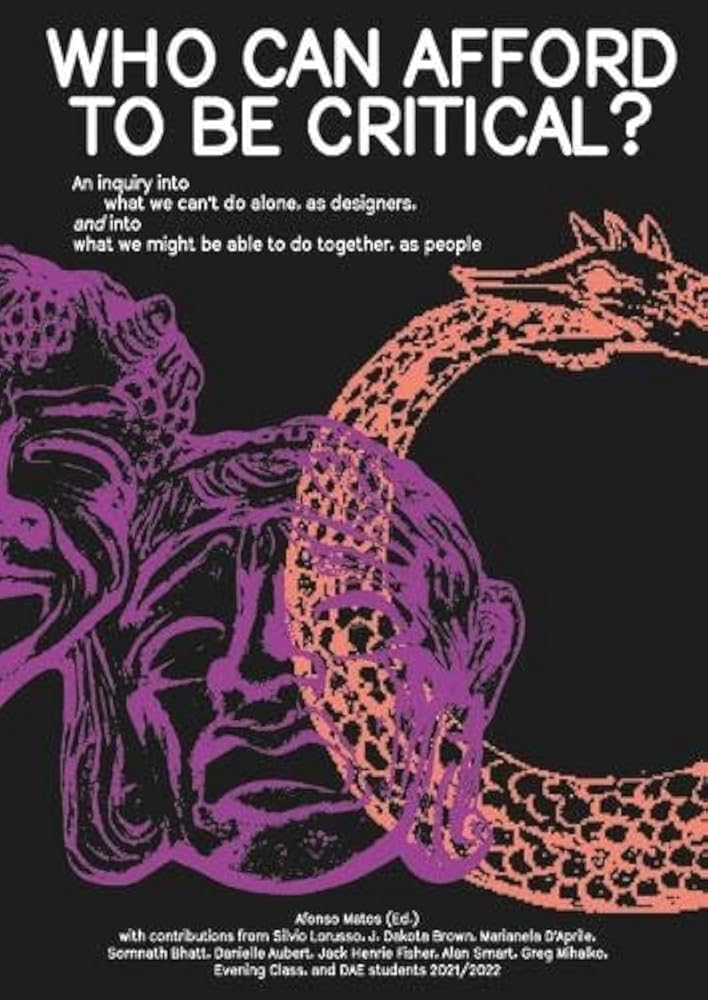 Who Can Afford to be Critical? cover image