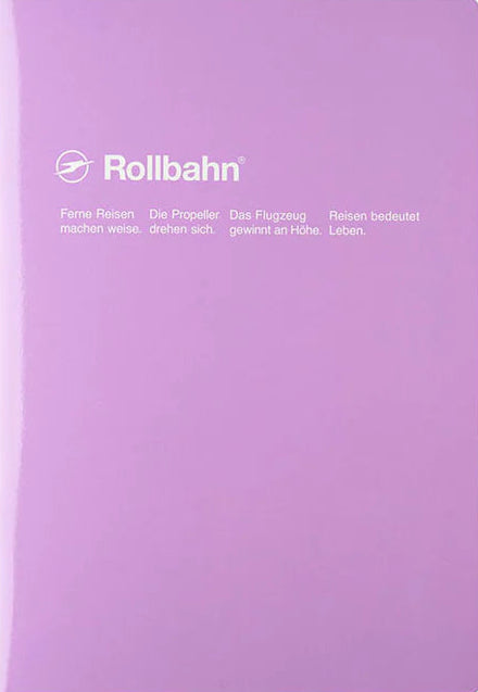 Rollbahn Notebook Slim A5 5mm Grid Ruled - Lilac cover image